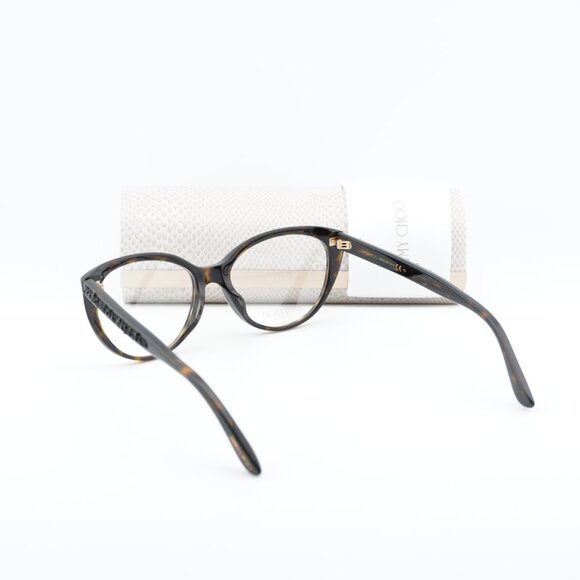 Jimmy Choo JC233/F 0086 00 Eyeglasses Dark Havana 54mm Cat Eye Frame - Picture 10 of 10